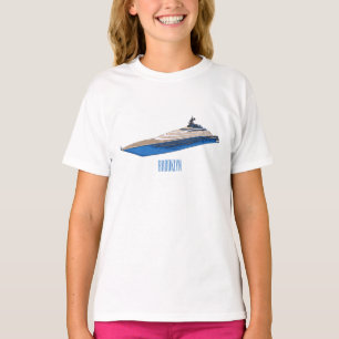 Camiseta Ilustração de desenho em Yacht