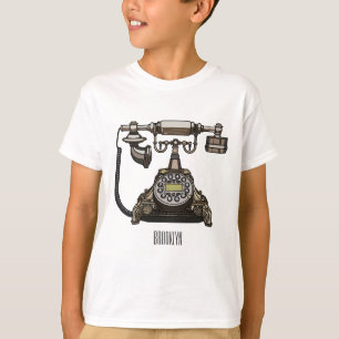 Camiseta Ilustração de desenho telefônico
