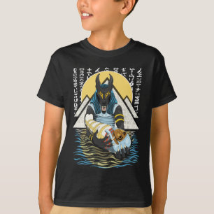Camiseta Ilustração de Deus Egípcio Anubis