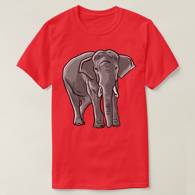 Camiseta Ilustração de elefante (Frente do Design)