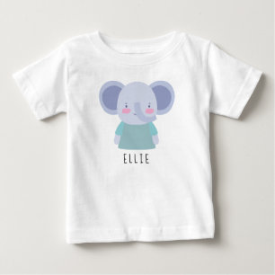 Camiseta Ilustração de Elefante Gratuito - Personalizáve