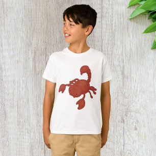 Camiseta Ilustração de Escorpião Vermelho