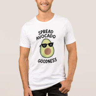 Camiseta Ilustração de Espalhar a Bondade do Abacate Kawaii