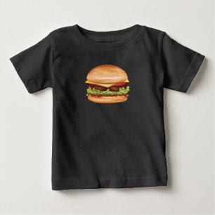 Camiseta Ilustração de Fast Food de Hambúrguer