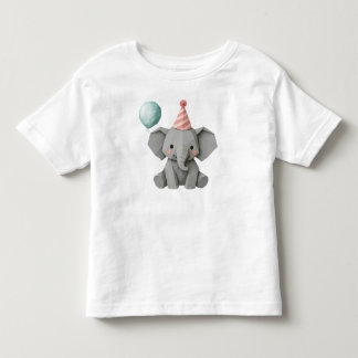 Camiseta Ilustração de festa com animal personalizado Elly 