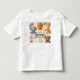 Camiseta Ilustração de festa de animal de origami personali