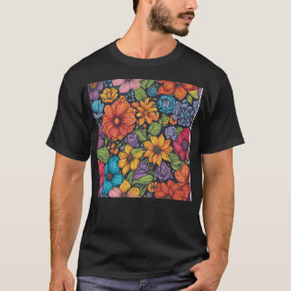 Camiseta Ilustração de Flor