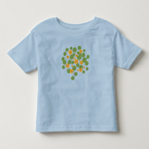 Camiseta Ilustração de Flor de Nastúrcio Vintage Natureza