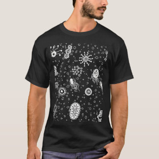Camiseta Ilustração de fundo biológica