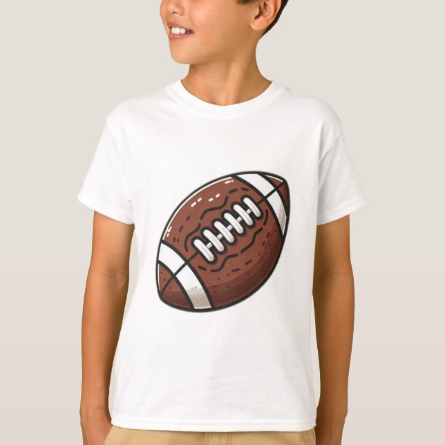Camiseta Ilustração de Futebol Americano Clássico (Frente)