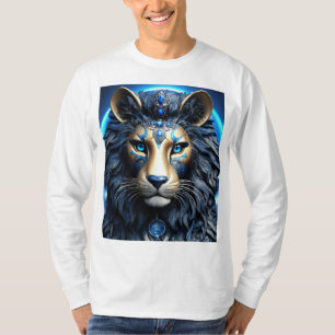 Camiseta Ilustração de Gato Cósmico Místico Encantado