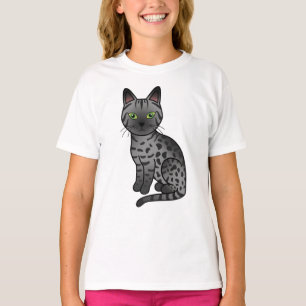 Camiseta Ilustração de Gato de Cartoon Mau Cute Egípcio 