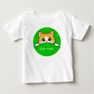 Camiseta Ilustração de Gato Fofo