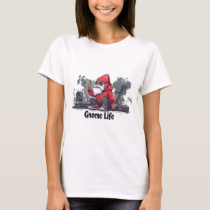 Camiseta Ilustração de Gnomo de Hip Hop - Vida Gnomo