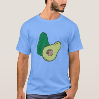 Camiseta Ilustração de Gráficos Digitais do Avocado Slice