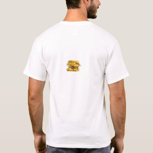 Camiseta Ilustração de Grande Hambúrguer Suculento Comida