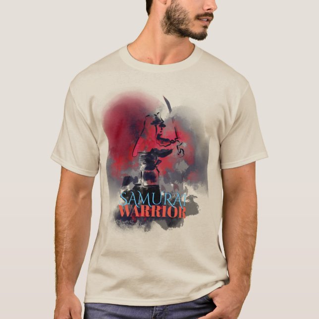 Camiseta ilustração de guerreiro samurai (Frente)