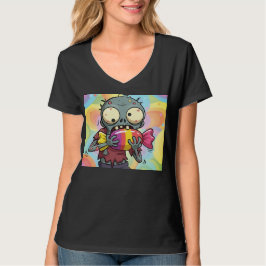 Camiseta Ilustração de Halloween Amiga da Criança