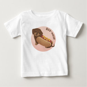 Camiseta Ilustração de Halloween: Boo-Woof (Dachshund)