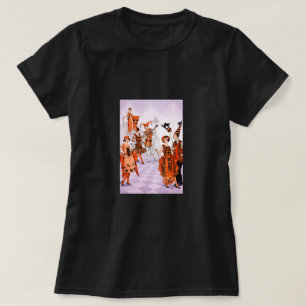 Camiseta Ilustração de Halloween em Art Déco – Vintage anos