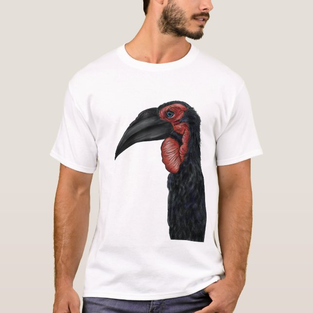 Camiseta Ilustração de Hornbill do Sul (Frente)