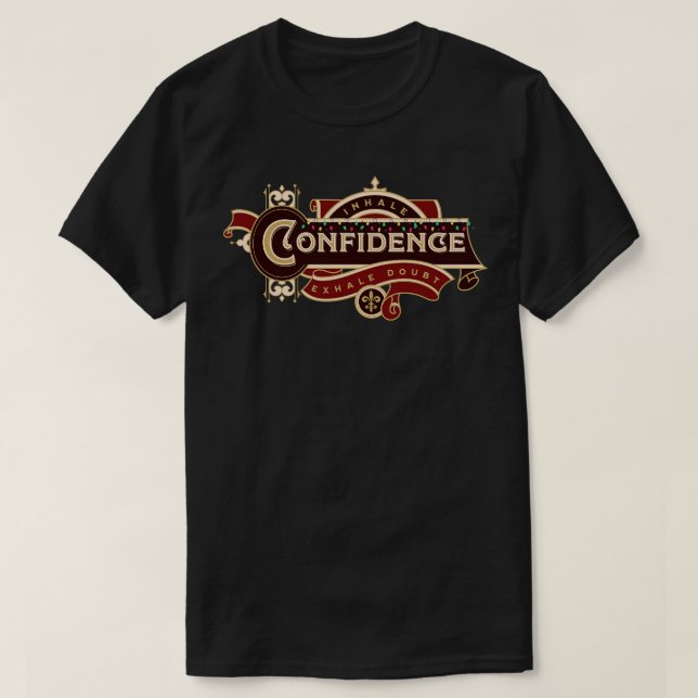 Camiseta Ilustração de intervalo de confiança inalada (Frente do Design)