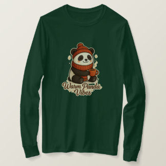 Camiseta Ilustração de Inverno Fofo e Aconchegante