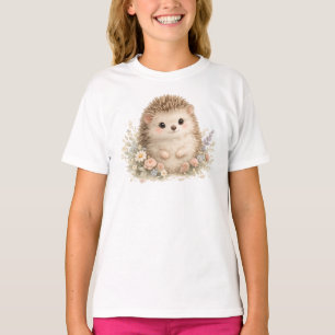 Camiseta Ilustração de Jardim de Ourigo em Aquarela