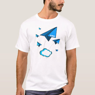 Camiseta Ilustração de Kanjiz: O papel aplana a versão 2