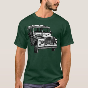 Camiseta Ilustração de Land Rover do vintage
