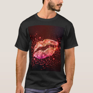 Camiseta Ilustração de Lip editável: Design gráfico simples