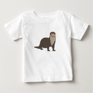Camiseta Ilustração de Lontra Fofa