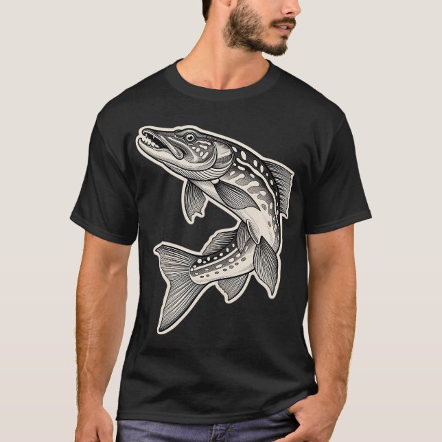 Camiseta Ilustração de Lúcio Engravado Vintage (Frente)