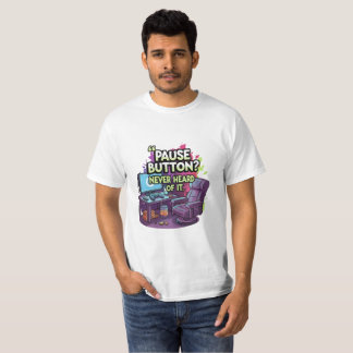 Camiseta Ilustração de Meme de Jogos Divertida – Citação de