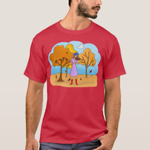 Camiseta Ilustração de Menina Violina Cuta Violinista do ou