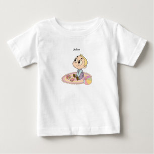 Camiseta Ilustração de Menino Espantado