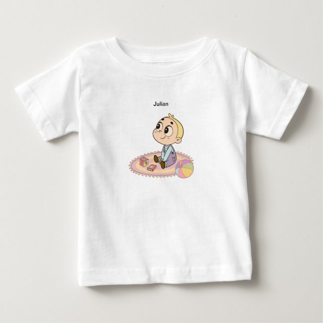 Camiseta Ilustração de Menino Espantado (Frente)