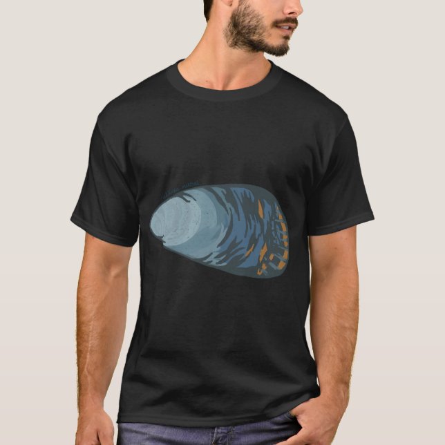 Camiseta ilustração de mexilhão da Califórnia (Frente)