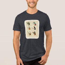 Camiseta Ilustração de Mosca de Lago Vintage