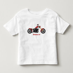 Camiseta Ilustração de moto estilo Chopper