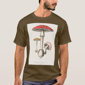 Camiseta Ilustração de muscaria Amanita de Botânica Médica