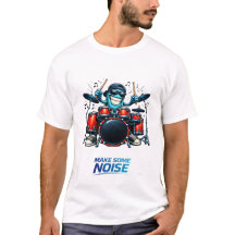 Ilustração de Música de Personagem de Baterista Az