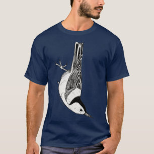 Camiseta Ilustração de Nuthatch