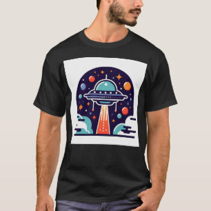 Camiseta Ilustração de Ovni