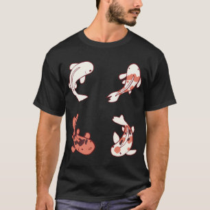 Camiseta ilustração de pacote de peixes koi