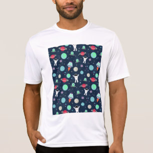 Camiseta Ilustração de padrão de espaço
