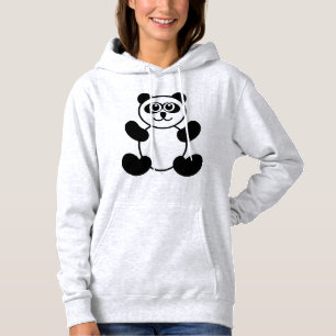Camiseta Ilustração de panda design de capuz