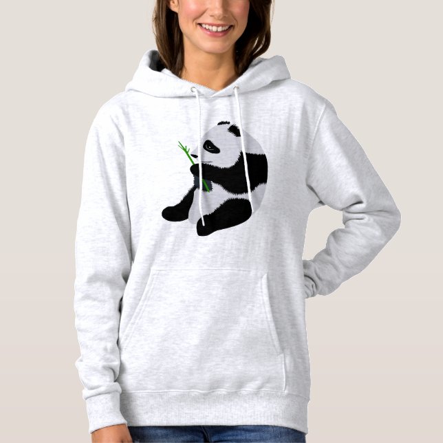 Camiseta Ilustração de panda design de capuz (Frente)