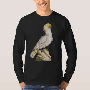 Camiseta Ilustração De Pássaro De Cockatoo Penteado Amarelo