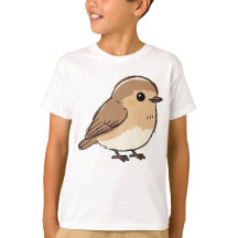 Ilustração de Pássaro Gorducho Fofo - Pequeno Dese